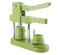 Glomora Button Maker Machine Kit with 100 Sets Badge Parts, DIY Pin Badge Press Machine with Pattern Book & Circle Cutter, for Family Gifts, Keychains (25mm)