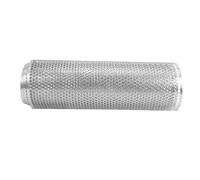 Glomora Car Grille Mesh Beehive Hole Structure 40x13in Silver Color Aluminium Alloy Car Front Bumper Grille Mesh