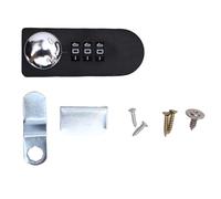 Glomora Combination Cam Lock, 3 Digit Password Security Combination Cam Lock for Cabinets Doors Cupboards Drawers Black Color