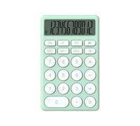 Glomora Cute Cartoon Pocket Calculator, Mini Handheld Calculator with Large Display and Silent Keys, 8 Digit Solar Battery Dual Power (Green)