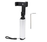 Glomora Desk Clip Phone Holder Foldable 360 Degree Adjustable Universal Treadmill Pole Phone Clamp Mount for All Cell Phones (Silver)