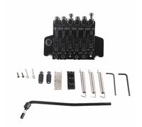 Glomora Electric Guitar Tremolo Bridge System Metal Vibrato Bridge for Floyd Rose Style Replacement(Silver) (Black)