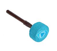 Glomora Hard Wood Felted Striker, Handmade Hard Wood Multi Purpose Tibetan Buddhism Singing Bowl Mallet Striker Stick for Meditation Chakra Healing Prayer and Yoga (Light Blue) (Blue eyebrow chakra)