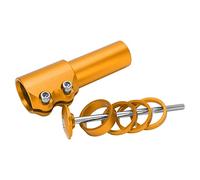 Glomora Mountain Bike Stem Riser Aluminium Alloy Bicycle Handlebar Riser Adapter for 28.6mm/1.13in Fork (Gold)