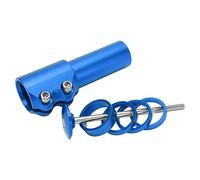 Glomora Mountain Bike Stem Riser Aluminium Alloy Bicycle Handlebar Riser Adapter for 28.6mm/1.13in Fork (Blue)