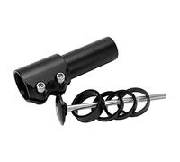 Glomora Mountain Bike Stem Riser Aluminium Alloy Bicycle Handlebar Riser Adapter for 28.6mm/1.13in Fork (Black)
