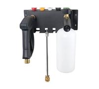 Glomora Pressure Washer Gun Holder Wall Mounted Storage Rack for Foam Cannon, Nozzle Tip and Wand Extension - Heavy Duty Metal Organizer