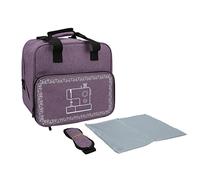 Glomora Sewing Machine Carrying Bag, Large Capacity, Multiple Storage Pockets with Shoulder Strap, Durable, Practical, with Most Standard (Violet)