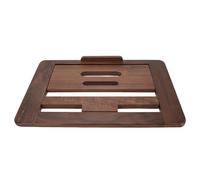 Glomora Tablet Laptop Desktop Stand,Walnut Wood Foldable Tablet Drawing Holder Stand for Home Working Reading