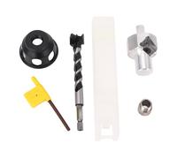 Glomora Vertical Drill Guide Locator,Aluminium Alloy Ergonomic Structure Portable Straight Hole Drilling Fixture Set for Woodworking Professionals DIY Enthusiasts