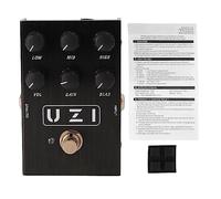 Glomora Vintage Electric Guitar Effects Pedal Built-in Tuner Distortion Overdrive Aluminum Alloy Compact Design (AN 35 Black)