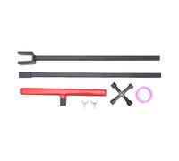 Glomora Water Meter Key Sillcock Wrench Tool Set,Heavy Duty Carbon Steel T Handle Water Shut Off Valve Tool with 4 Way Multifunctional Utility Key for Plumbers Contractors