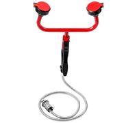 Glooglitter Handheld Eyewash Station Emergency Portable Eye Face Wash Kit Spray Head with 140mm Drench Hose for Labs Industrial Safety First Aid (Red)