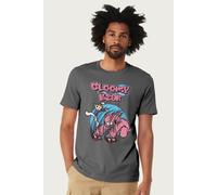 Gloomy Bear Men's The Naughty Grizzly Pity Escaping Claws Anime T-Shirt in Charcoal | Size: Medium Gloomy Bear Charcoal M