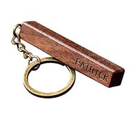 Glooraca Personalised Wooden Keyring Wooden Name Keychain Engraved Text Keyring Custom Key Ring Personalised Gift for Dad Grandpa Husband Brother