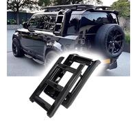 Gloosy Black Side Access Ladder fit for Land Rover Defender 110 90 130 2020-2025 2024 Rack Side Window Roof Step Ladder