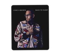 GLOPANTE Brown Singer Chris Multifunctional Mouse Pad Full-width Printed Design Mouse Pad Precision Stitched Edges Non-slip and Wear-resistant 8.3 x 10.3 in