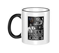 GLOPANTE Bruce Singer Springsteen-Rock Drinking Cup Ceramic Coffee Mug with Handle 11 Oz Relaxing Coffee Cup