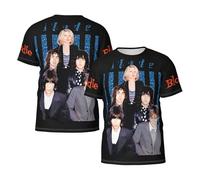 GLOPANTE Men's Debbie Singer Harry-Music Band Summer T-Shirt Multi-Sided Graphic Short-Sleeve Novelty Cool Shirts Multicoloured M