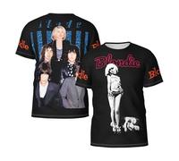 GLOPANTE Men's Debbie Singer Harry-Music Band Summer T-Shirt Multi-Sided Graphic Short-Sleeve Novelty Cool Shirts Multicoloured 3XL