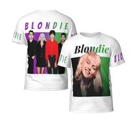 GLOPANTE Men's Debbie Singer Harry-Music Band Summer T-Shirt Multi-Sided Graphic Short-Sleeve Novelty Cool Shirts Multicoloured XL