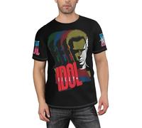 GLOPANTE Men's Singer Idol Summer Shirts Short-Sleeve Tee-Shirts Novelty Cool Multi-Sided Graphic Tops Multicoloured XXL
