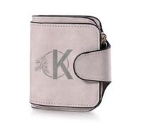 GLOPGEAR Personalized Women's Wallet with Photo and Name - Custom Initial Flower Purse with Engraving - RFID Zipper Wallet - Birthday Gift for Her, Mom, Wife, Girlfriend, Daughter, Style 2-pink