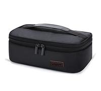 Gloppie Mini Lunch Bag for Men Women Portable Thermal Insulated Cooler Bag, Compact Adult Lunch Pail Work Office, Black