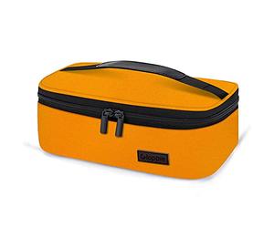 Gloppie Mini Lunch Box Small Lunch Bag for Men Women Insulated Lunchbox Thermal Lunch Boxes Lunch Pail Petty Bento Box Containers Reusable Sandwich Bags Snack Box, Tangerine