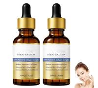 GloraM Face Lift Serum, GloraM Face Lifting Serum,Anti-Aging Serum Essence Oil With Peptide & Collagen, Hydration Moisturizing and Firming, Reduce Fine Lines, 30ml for All Skin (2pcs)