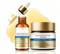 Gloramd Face Lift Serum & Anti-Aging Cream, Peptide Collagen Hydrating Set | Peptide & Collagen Complex Firms, Lifts, and Deeply Hydrates while Smoothing Texture for A Radiant, Youthful Glow, 30ml + 50g