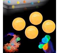 Glorbes Balls, 12 Pack Glorbs Sticky Balls, Sensory Balls Squishy Balls, Glow in the Dark Stress Balls That Stick, The Sticky Balls Bounce Back to You, Relax Toy Balls for Ceiling & Wall(Orange 4pc)
