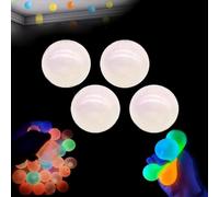 Glorbes Balls, 12 Pack Glorbs Sticky Balls, Sensory Balls Squishy Balls, Glow in the Dark Stress Balls That Stick, The Sticky Balls Bounce Back to You, Relax Toy Balls for Ceiling & Wall(White 4pc)