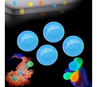 Glorbes Balls, 12 Pack Glorbs Sticky Balls, Sensory Balls Squishy Balls, Glow in the Dark Stress Balls That Stick, The Sticky Balls Bounce Back to You, Relax Toy Balls for Ceiling & Wall(Blue 4pc)