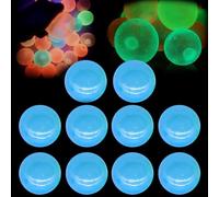 Glorbs Balls - 10 Pack Glows in the Dark Sticky Balls, Sticky Glows Balls for Ceiling, Sticky Glows Stress Balls Fidget Toys, Stress Relief Sensory Toys Sticky Ceiling Balls (Blue, 4.5CM / 1.77In)