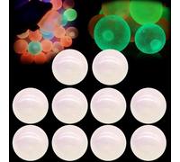 Glorbs Balls, 6CM Glows In the Dark Ceiling Balls, Sticky Glows Balls for Ceiling, Sticky Balls to Throw at Ceiling, Luminous Stress And Anxiety Relief Sticky Ceiling Balls (White, 4.5CM)
