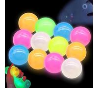 Glorbs Balls,Ceiling Balls,Bounce Back to You,Glow in The Dark Sticky Balls That Stick to The Ceiling,Colorful Bounce Back Glorbs Balls,Night Fluorescent Sticky Wall Balls Stress Relief Balls (12 Pcs)