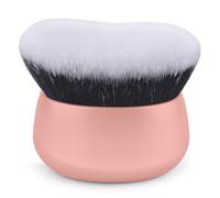 GloréBrochas 75MM Extra Large Self Tanner Kabuki Makeup Brush - Ultra Soft Dense Vegan Bristles for Body Makeup, Bronzer & Foundation-Applies Tanning Mousse, Lotion & Self Tanner-Pink, Wet & Dry