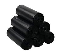 Gloreen 15 L Bin Liner Bags, Black Trash Bag, 6 Rolls/150 Bags