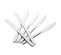 Gloreen Dinner Knife Set of 12, Stainless Steel Kitchen Table Knives