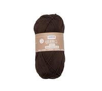 Glorex 100% Cotton Yarn, Versatile for Knitting, Crocheting and Crafts, Soft, Durable, Washable, 50g, Approx. 170m, Brown