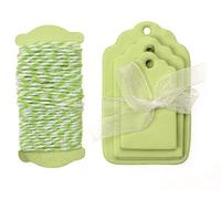 Glorex 1222 660 Paper Labels, Light Green, 8.5 x 12 x 0.5 cm