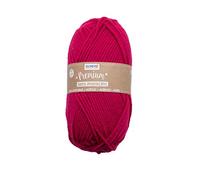 Glorex 5 1001 05 - Premium Wool Made of 100% Acrylic, Easy to Use, Versatile, Warming, Soft, Non-Scratching, 50 g, Approx. 140 m, Fuchsia