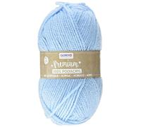 Glorex 5 1001 06 Premium Wool 100% Acrylic Easy to Use Multi-Purpose Warm Soft Non Scratch 50 g Approx. 140 m, Light Blue