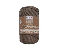 Glorex 5 1006 03 Cord Macrame Woven Light Brown 85 m