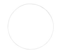 GLOREX 6 1294 207 Metal Ring for Crafts with Diameter Approx. 25 cm Coated in White Ideal for Dream Catchers, Macrame, Wall Decoration and Floristry, for Weddings