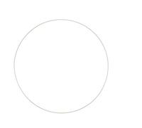 GLOREX 6 1294 210 Metal Ring for Crafts with Diameter Approx. 40 cm Coated in White Ideal for Dream Catchers, Macrame, Wall Decoration and Floristry