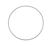 Glorex 6 1294 225 Metal Ring for Crafts with Diameter Approx. 20 cm Coated in Black Ideal for Dream Catchers, Macrame, Wall Decoration and Floristry