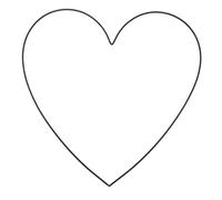 Glorex Metal Heart, Black, 28 cm