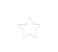 GLOREX 6 1294 410 Metal Frame Star for Crafts Approx. 15 cm Coated in White Ideal for Dream Catchers, Macrame, Wall Decoration and Floristry